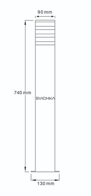Вуличний світильник Polux 317650 Teksas, Graphite
