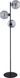 Торшер TK Lighting 5239 Cubus Graphite - 5239, Бежевий, Димчатий
