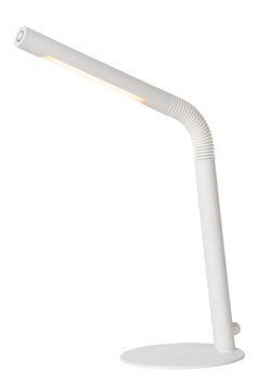 Акумуляторна настільна лампа Lucide GILLY Battery pack/batteries LED Dim. 1x3W 2700K White, WHITE, Чорний, Білий