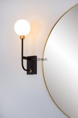 Настінний світильник для ванної Lucide BEREND 1xG9 IP44 Black, BLACK