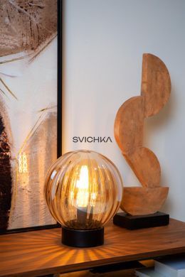 Настольная лампа Lucide MONSARAZ &Oslash; 25 cm 1xE27 Amber