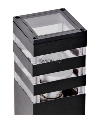 Вуличний світильник Polux 317650 Teksas, Graphite