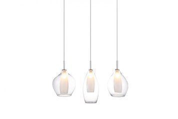 Підвісний світильник AZzardo Amber Milano 3 AZ3075 clear, Хром, Прозорий