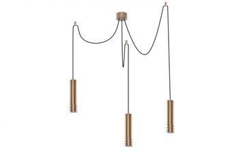 Підвісний світильник AZzardo Locus L pendant 3 AZ3404 gold, Золотий, Чорний, Золотий