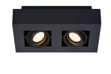 Потолочный точечный светильник Lucide XIRAX LED Dim to warm GU10 2x5W 2200K/3000K Black