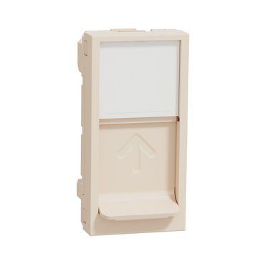 Центральная плата RJ45 Keystone/Systimax 1 модуль Бежева Schneider Electric Unica New