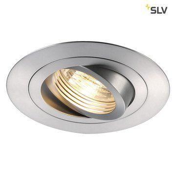 Світильник вбудований SLV NEW TRIA XL ROUND 113446, Срібний, серебро, Алюміній Мат, Алюміній Мат