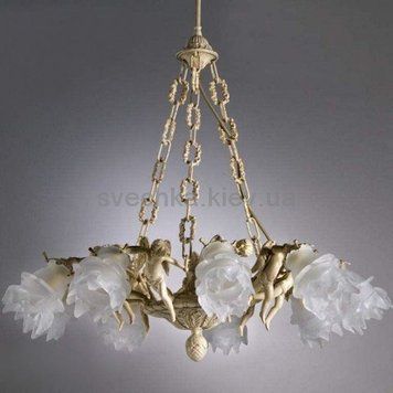 Люстра Nervilamp 2081/6 IVORY- WHITE GLASS