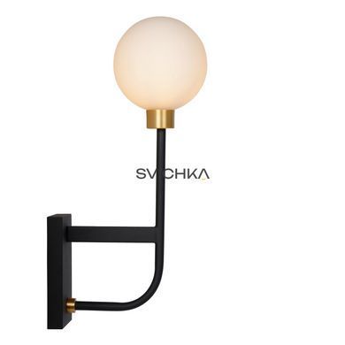 Настінний світильник для ванної Lucide BEREND 1xG9 IP44 Black, BLACK