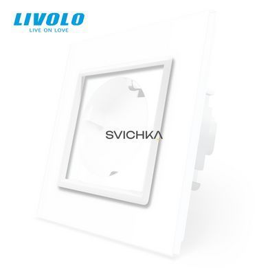 Декоративний ободок для розетки LIVOLO білий 5 шт (DF10-11)