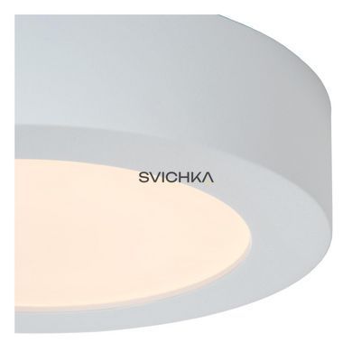 Стельовий світильник для ванної Lucide BRICE LED &Oslash; 18 cm LED Dim. 1x12W 3000K IP44 White, WHITE