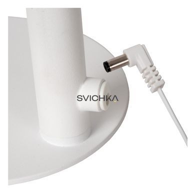 Акумуляторна настільна лампа Lucide GILLY Battery pack/batteries LED Dim. 1x3W 2700K White, WHITE, Чорний, Білий