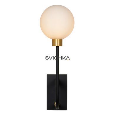 Настінний світильник для ванної Lucide BEREND 1xG9 IP44 Black, BLACK