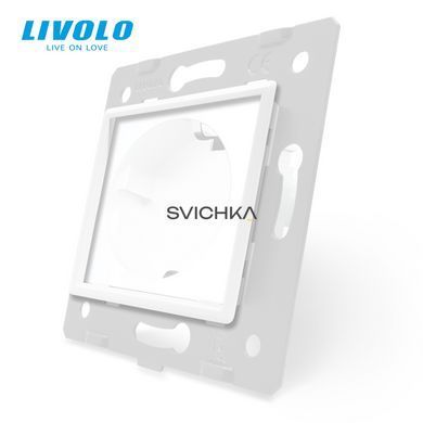 Декоративний ободок для розетки LIVOLO білий 5 шт (DF10-11)