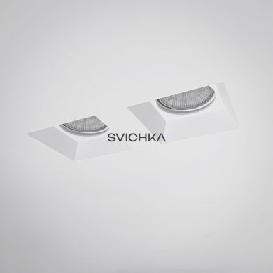 Гіпсовий світильник, що вбудовується "СВ 0066", Білий