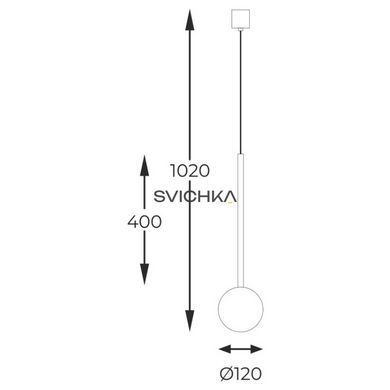 Підвісний світильник Zuma Line LUNA, Black/Transparent, Вишневий, Хром, Прозорий