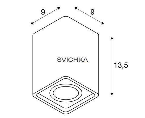 Накладний світильник точковий SLV PLASTRA 148004, Білий, Білий, Білий, Білий