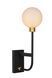 Настінний світильник для ванної Lucide BEREND 1xG9 IP44 Black, BLACK