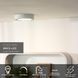 Стельовий світильник для ванної Lucide BRICE LED &Oslash; 18 cm LED Dim. 1x12W 3000K IP44 White, WHITE