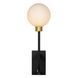 Настінний світильник для ванної Lucide BEREND 1xG9 IP44 Black, BLACK