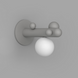 Бра Babich Studio Lunar B, Gray