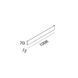 Настенный светильник LTX STRAIGHT, L1006 мм, black