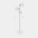 Торшер TK Lighting 5239 Cubus Graphite - 5239, Бежевий, Димчатий