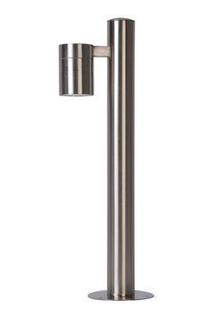 Вуличний стовпчик Lucide ARNE LED &Oslash; 6,3 cm LED GU10 1x5W 2700K IP44 Satin Chrome, Satin Chrome
