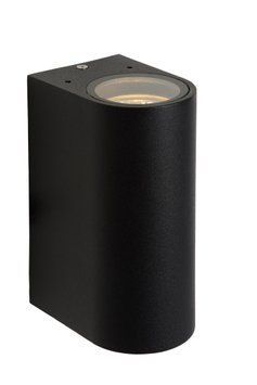 Настінний точковий світильник Lucide BOOGY Indoor/Outdoor 2xGU10 IP44 Black, BLACK