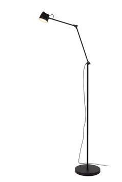 Торшер Lucide MILNE LED Dim. 1x8W 2700K Black, BLACK, Чорний, Чорний, Чорний
