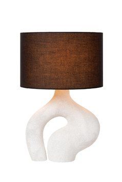 Настільна лампа Lucide FORMA 1xE27 White, WHITE, Білий, Білий, Чорний