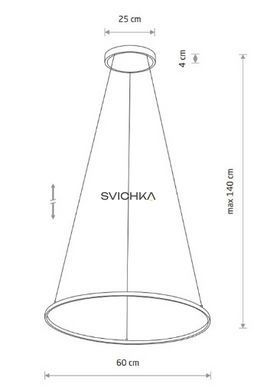 Підвісний світильник Nowodvorski CIRCOLO LED, 1x21W, 3000K, чорний, Чорний, Чорний, Чорний