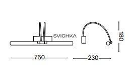 Ideal Lux BOW AP114 Satin Brass 121130