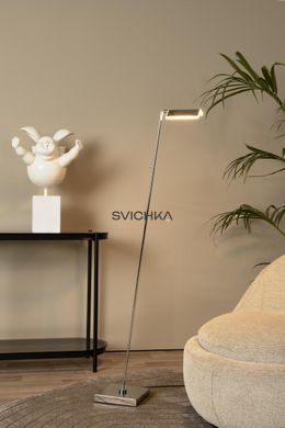 Підлогова лампа для читання Lucide AARON LED Dim. 1x12W 2700K/4000K Chrome, Chrome