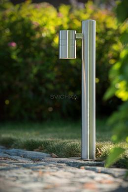 Уличный столбик Lucide ARNE LED &Oslash; 6,3 cm LED GU10 1x5W 2700K IP44 Satin Chrome