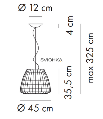 Подвесной светильник Axo Light BELL E27, Red