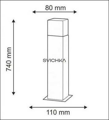 Уличный светильник Polux 304636 NEW YORK E27 12W IP44