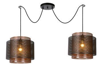 Підвісний світильник Lucide ORRIN 2xE27 Black, BLACK