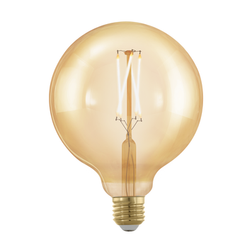 Лампа Eglo філаментна золота, що диммується, LM LED E27 G125 1700K 11694