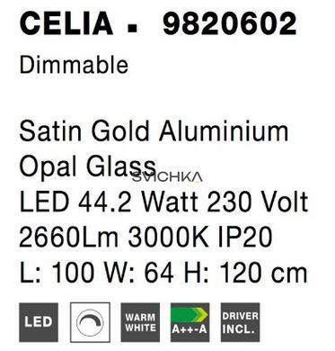 Підвісний світильник Nova luce CELIA Gold