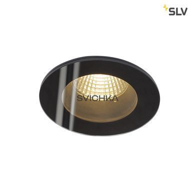 Світильник вбудований SLV PATTA-F ROUND 114440, Чорний, Чорний, Чорний, Чорний