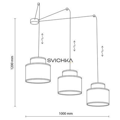 Подвесной светильник TK Lighting DUO JUTA 3