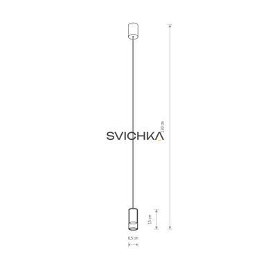 Підвісний світильник Nowodvorski CYLINDER BLACK S zwis PL, Прозорий, Прозорий