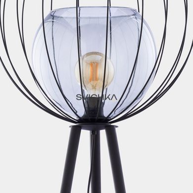 Торшер UNIVERSO TK-Lighting 5057-5057, Чорний, Димчатий, Прозорий, Чорний