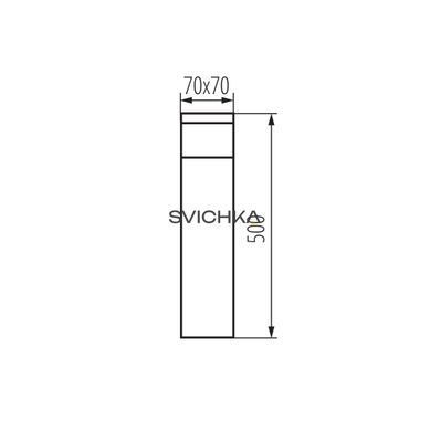 Вуличний стовпчик Kanlux DASTEN 50, Black