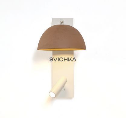 Настінний світильник Luxcambra Absis vertical, White/Terracotta, Білий, Білий, Теракотовий