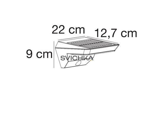 Бра Nordlux AGENA Black, Чорний, Чорний, Чорний