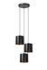 Подвесной светильник Lucide ALMELO 3xE27 Black, BLACK, Matt Gold / Brass, Черный