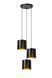 Подвесной светильник Lucide ALMELO 3xE27 Black, BLACK, Matt Gold / Brass, Черный