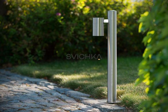 Уличный столбик Lucide ARNE LED &Oslash; 6,3 cm LED GU10 1x5W 2700K IP44 Satin Chrome